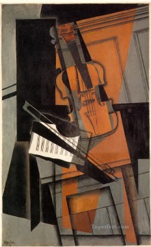 el violín 1916 Juan Gris Pinturas al óleo